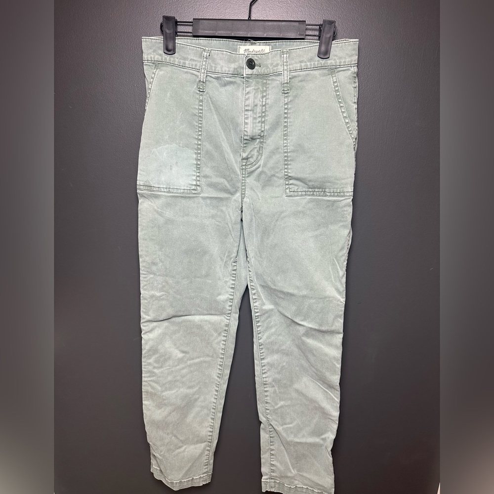 Madewell | Pale Green Pants | CALL OUT | Size 28